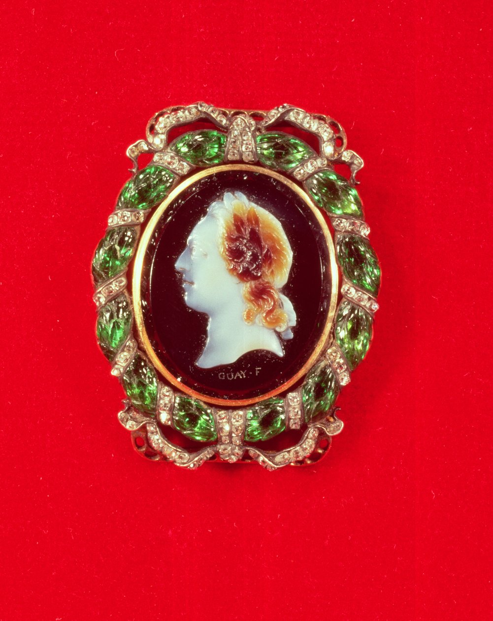 Camee van Lodewijk XV van een armband gedragen door Madame de Pompadour door Jacques Guay