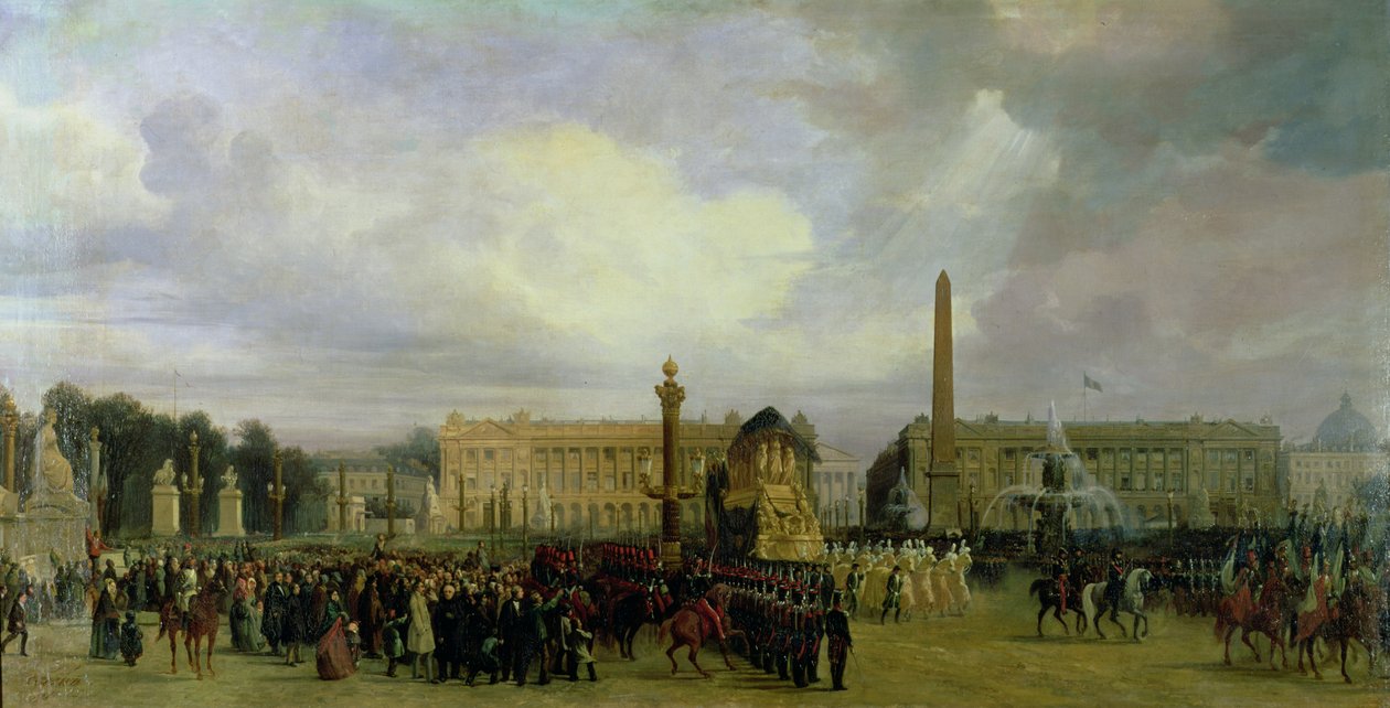 De ceremonie voor de terugkeer van Napoleon