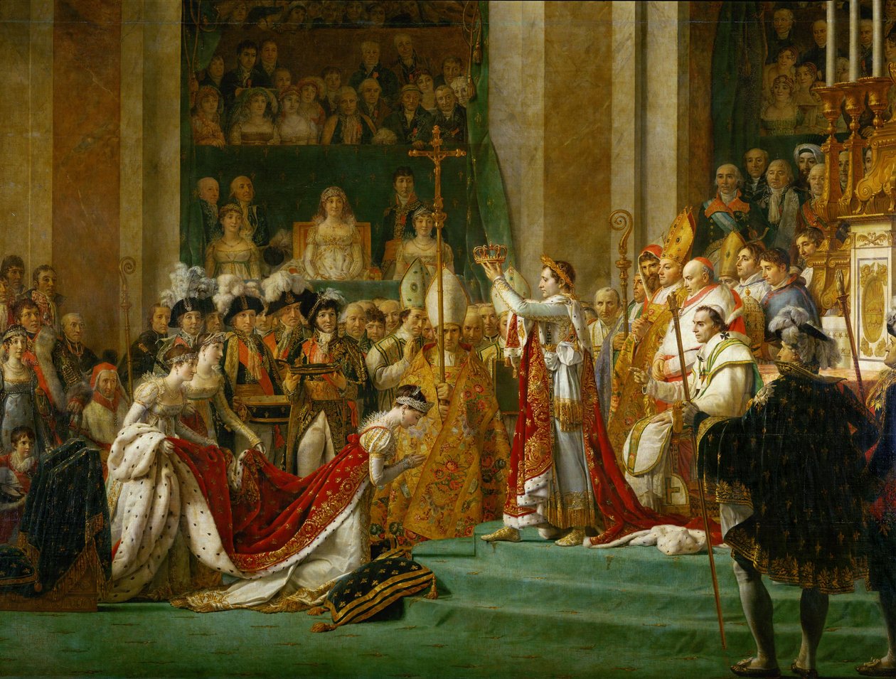 Wijding van keizer Napoleon I door Jacques Louis David