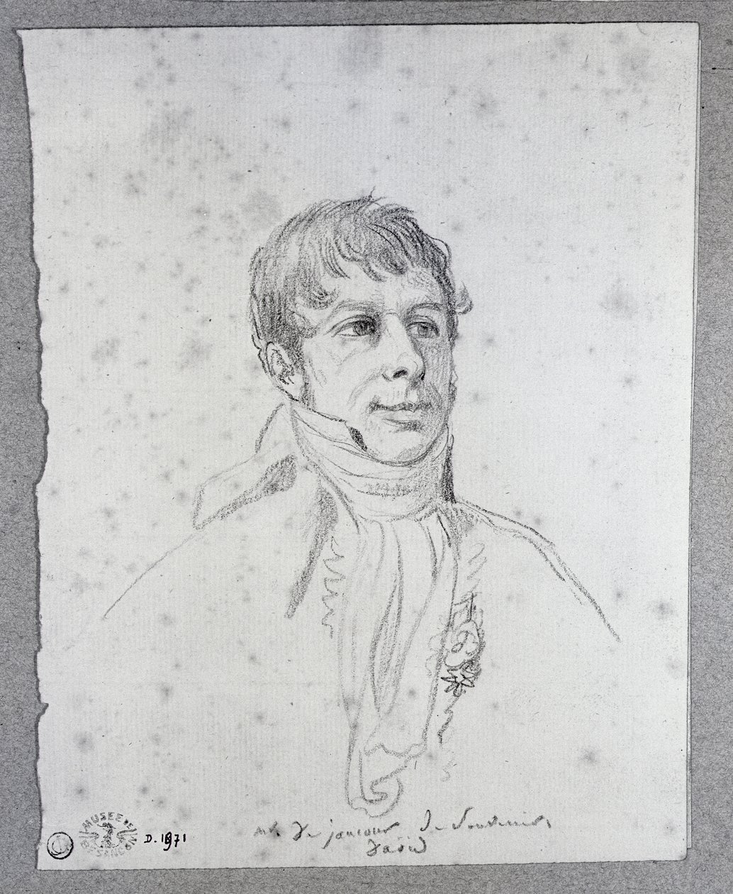 Graaf Francois Arnail de Jaucourt (1757-1852) door Jacques Louis David