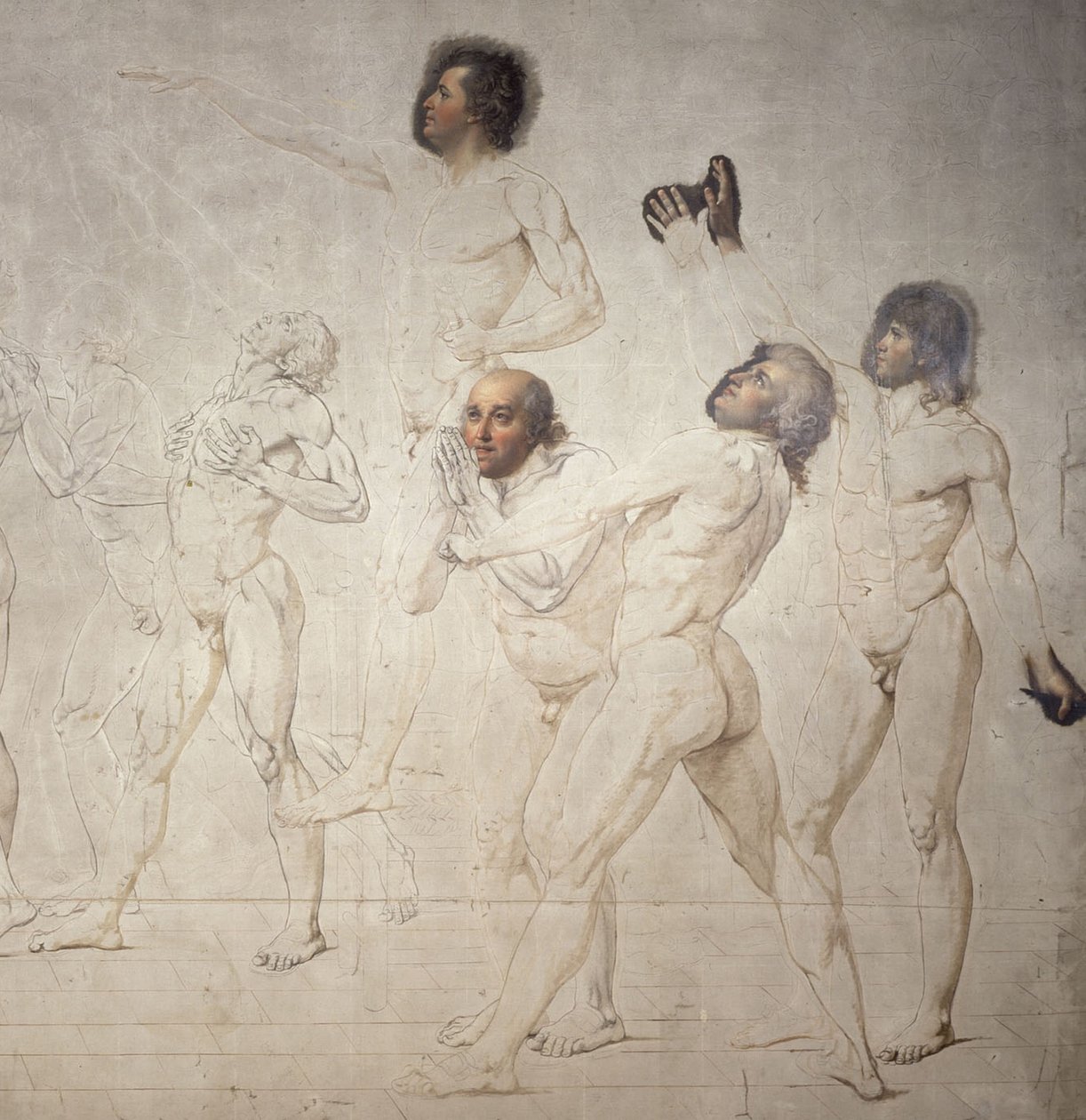 De eed van de Kaatsbaan door Jacques Louis David