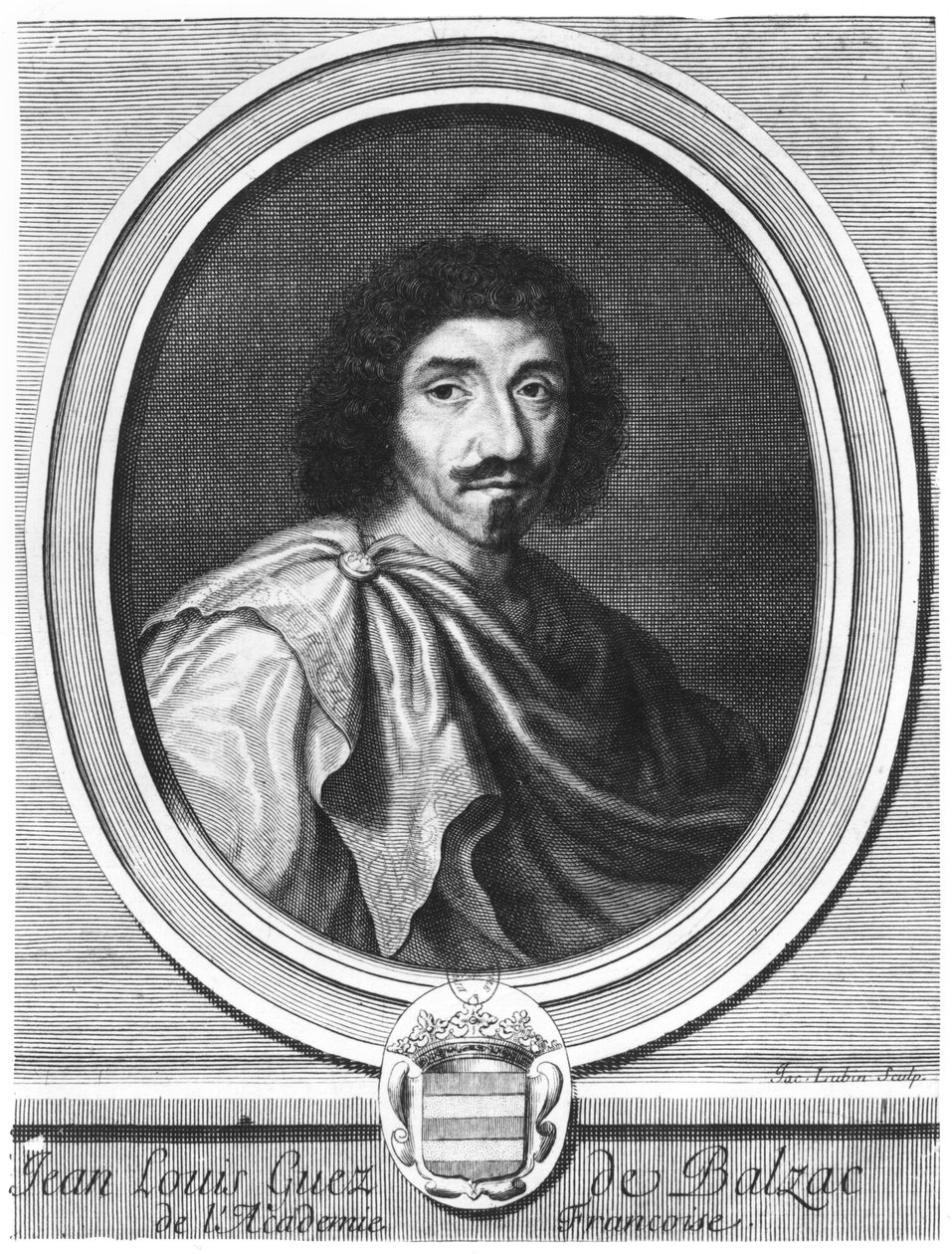 Jean Louis Guez de Balzac (1597-1654) door Jacques Lubin