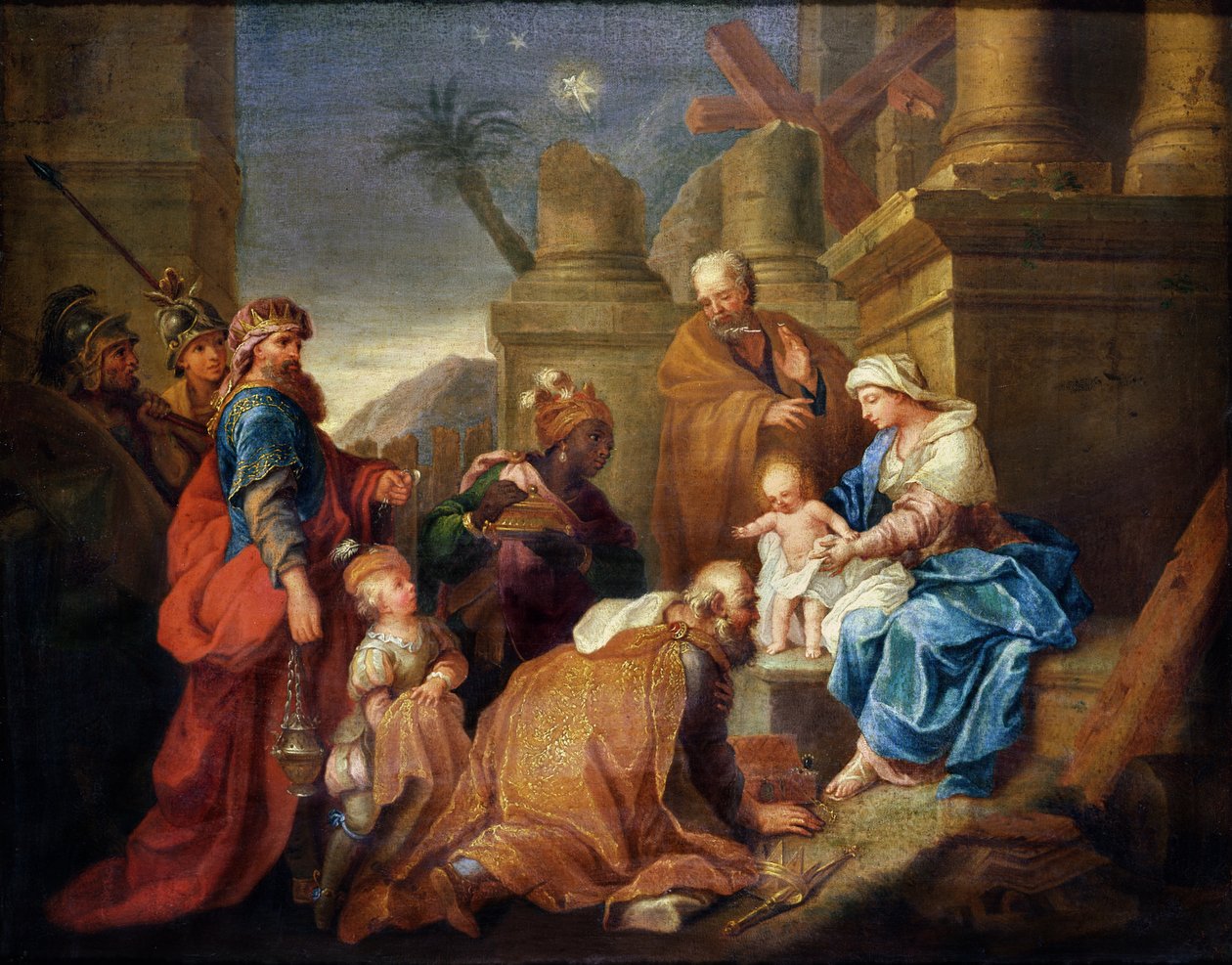 Aanbidding der Wijzen door Jacques Stella
