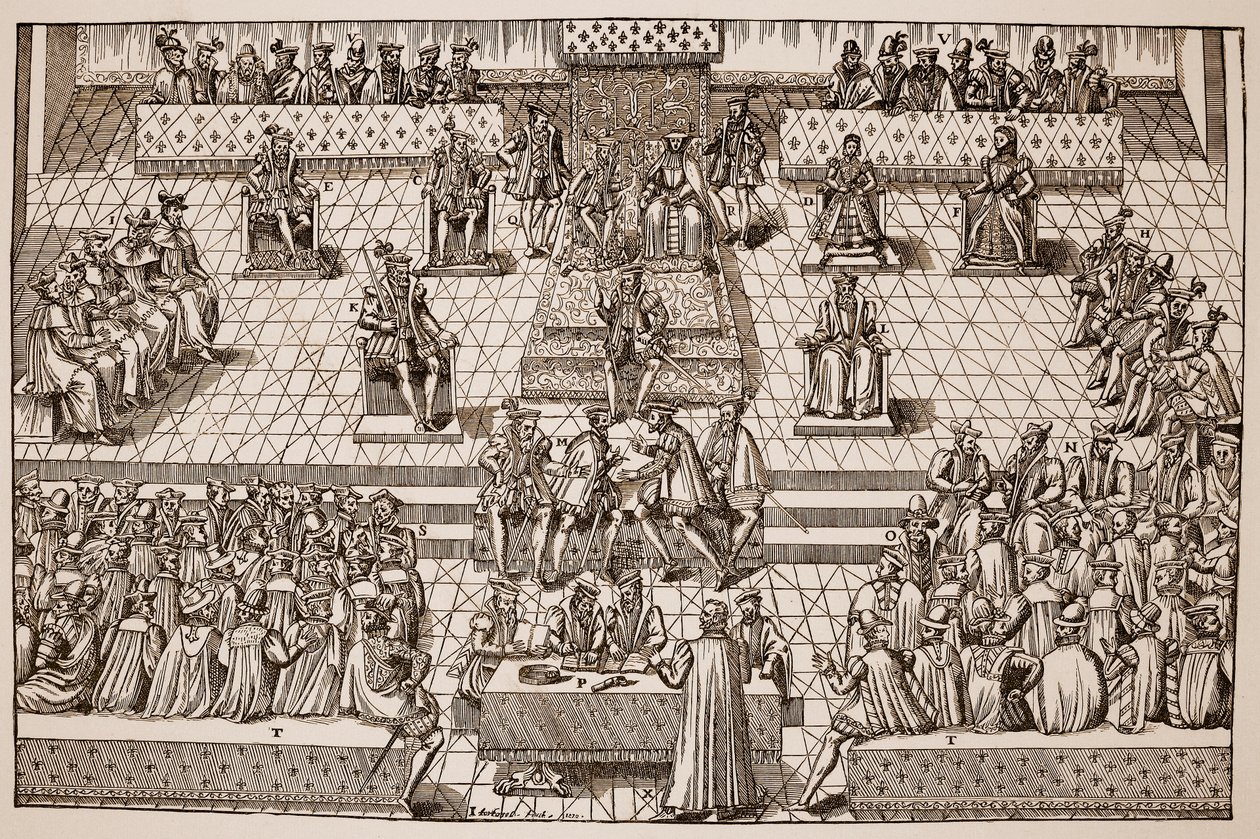 De Staten-Generaal in Orléans, 1560 door Jacques Tortorel