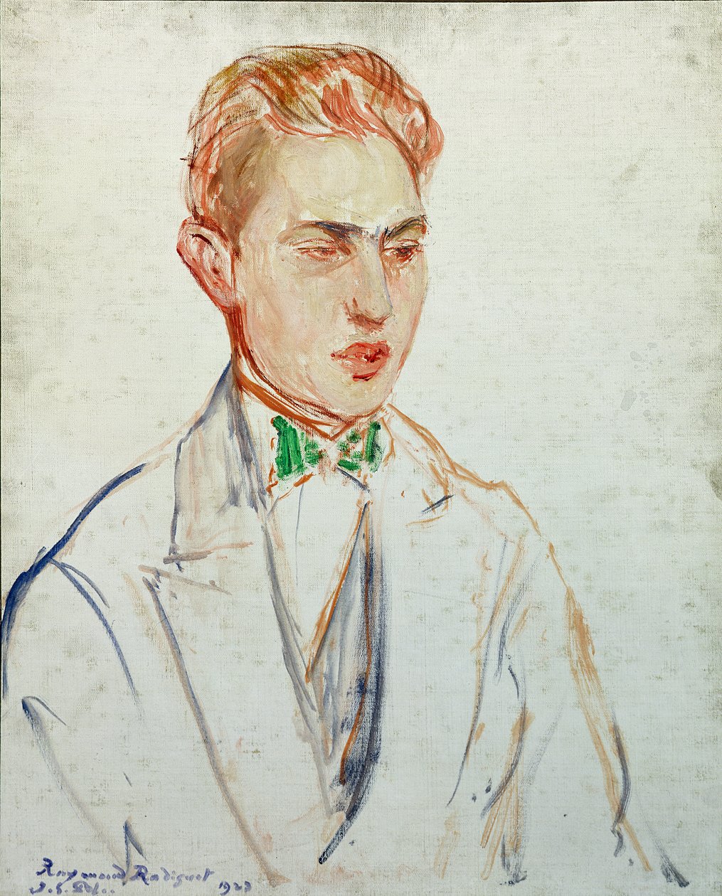 Studie voor een portret van Raymond Radiguet (1902-23) 1923 door Jacques Emile Blanche