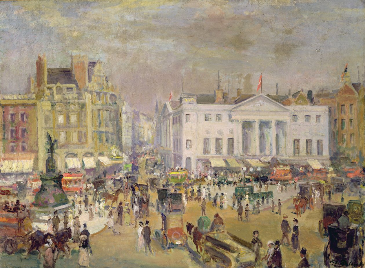 Piccadilly Circus, ca. 1908-9 (olieverf op doek) door Jacques-Emile Blanche