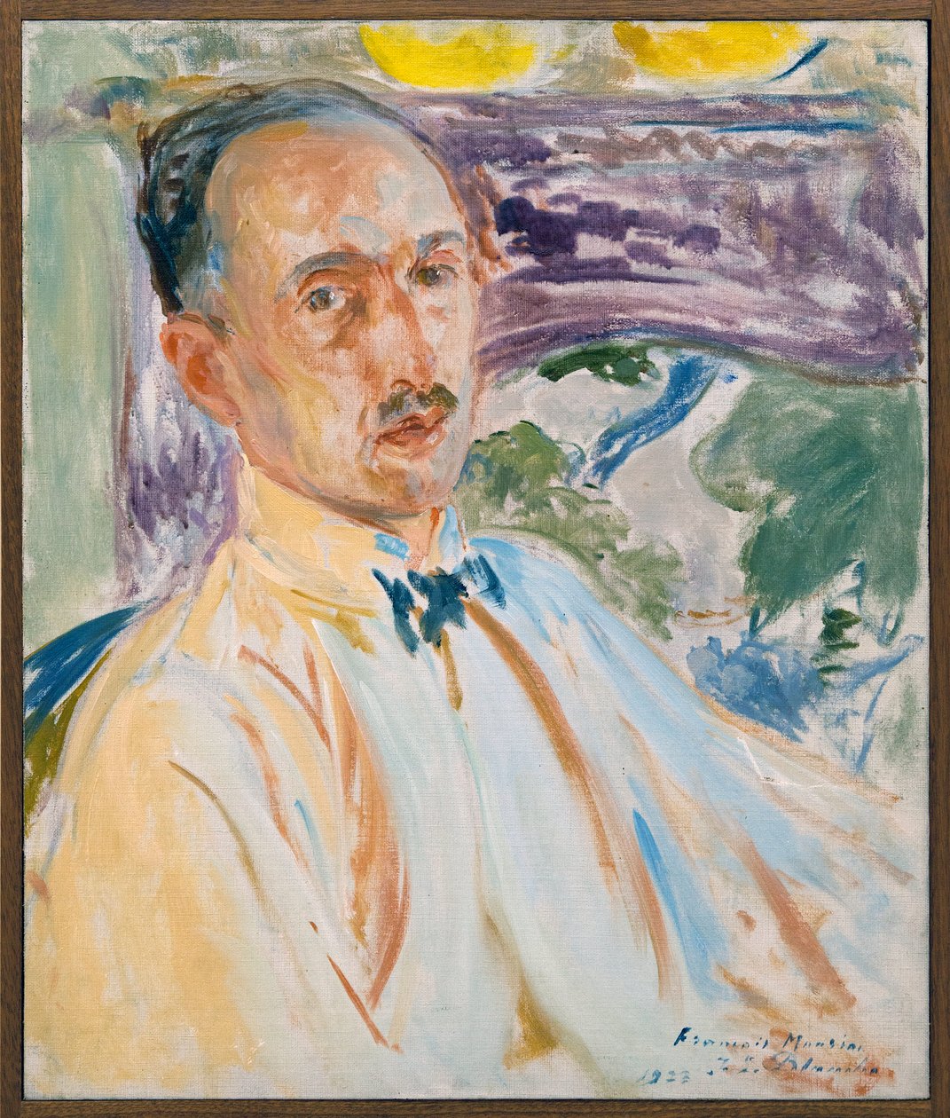 Studie voor het portret van François Mauriac, Franse schrijver, schilderij door Jacques Émile Blanche, uitgevoerd in 1923. Fotografie, KIM Youngtae, Rouen, Rouen Museum voor Schone Kunsten. door Jacques Emile Blanche