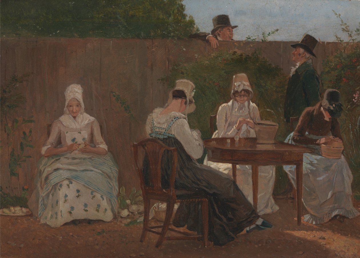 De Familie Chalon in Londen door Jacques-Laurent Agasse