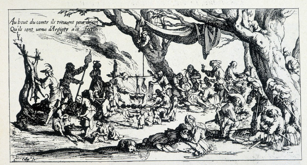 Van de gravure van J. Callot door Jacques (after) Callot