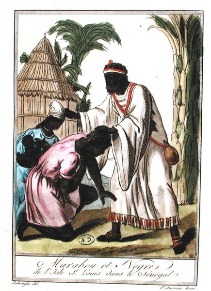 Marabout uit Saint-Louis, Senegal door Jacques (after) Grasset de Saint Sauveur