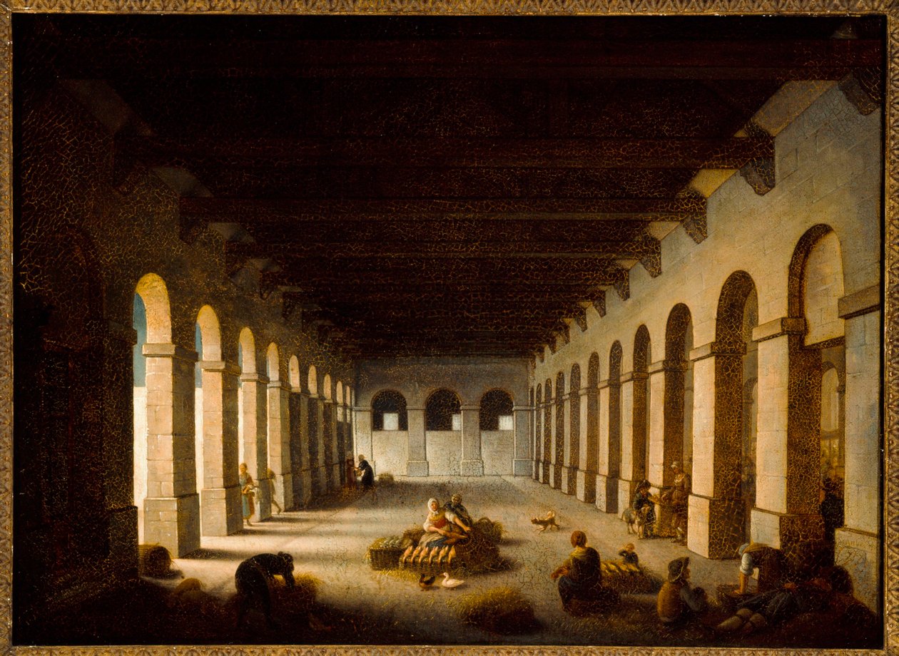 De Vallei Markt, ca.1815 door Jacques Albert Senave