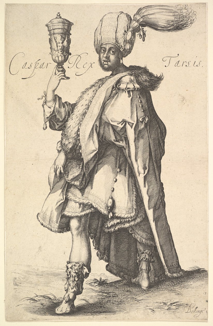 Caspar, naar een serie van de drie wijzen door Jacques Bellange door Jacques Bellange