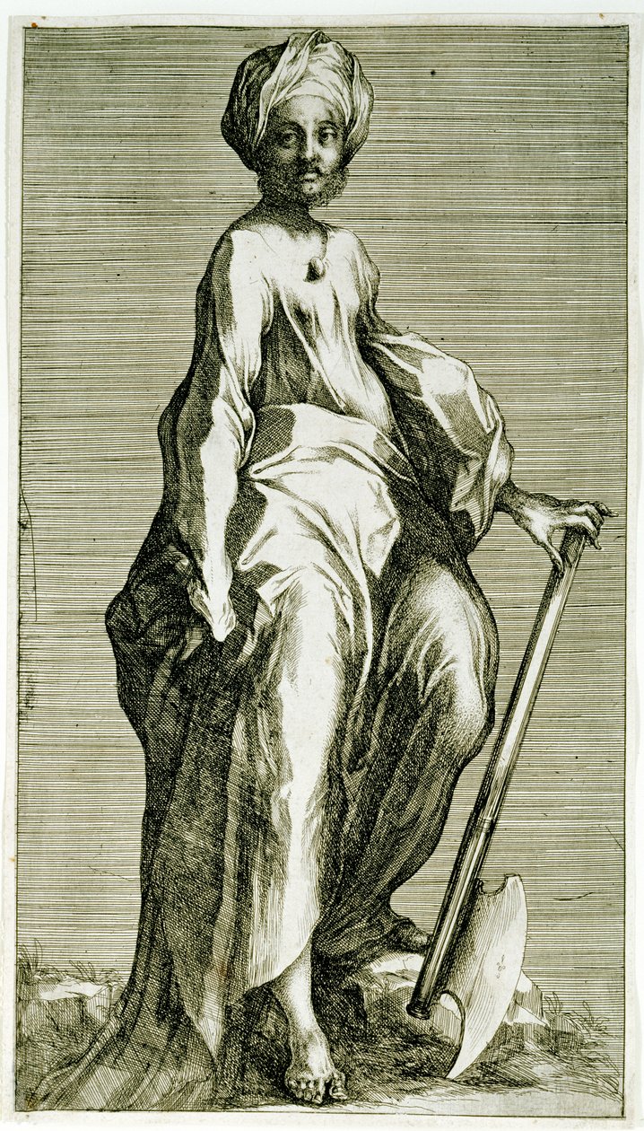 Sint Matthias, ca. 1600-1616 (ets & gravure) door Jacques Bellange