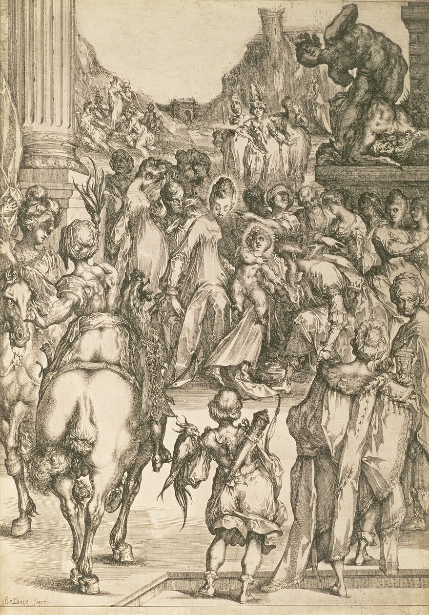 De Aanbidding der Wijzen door Jacques Bellange