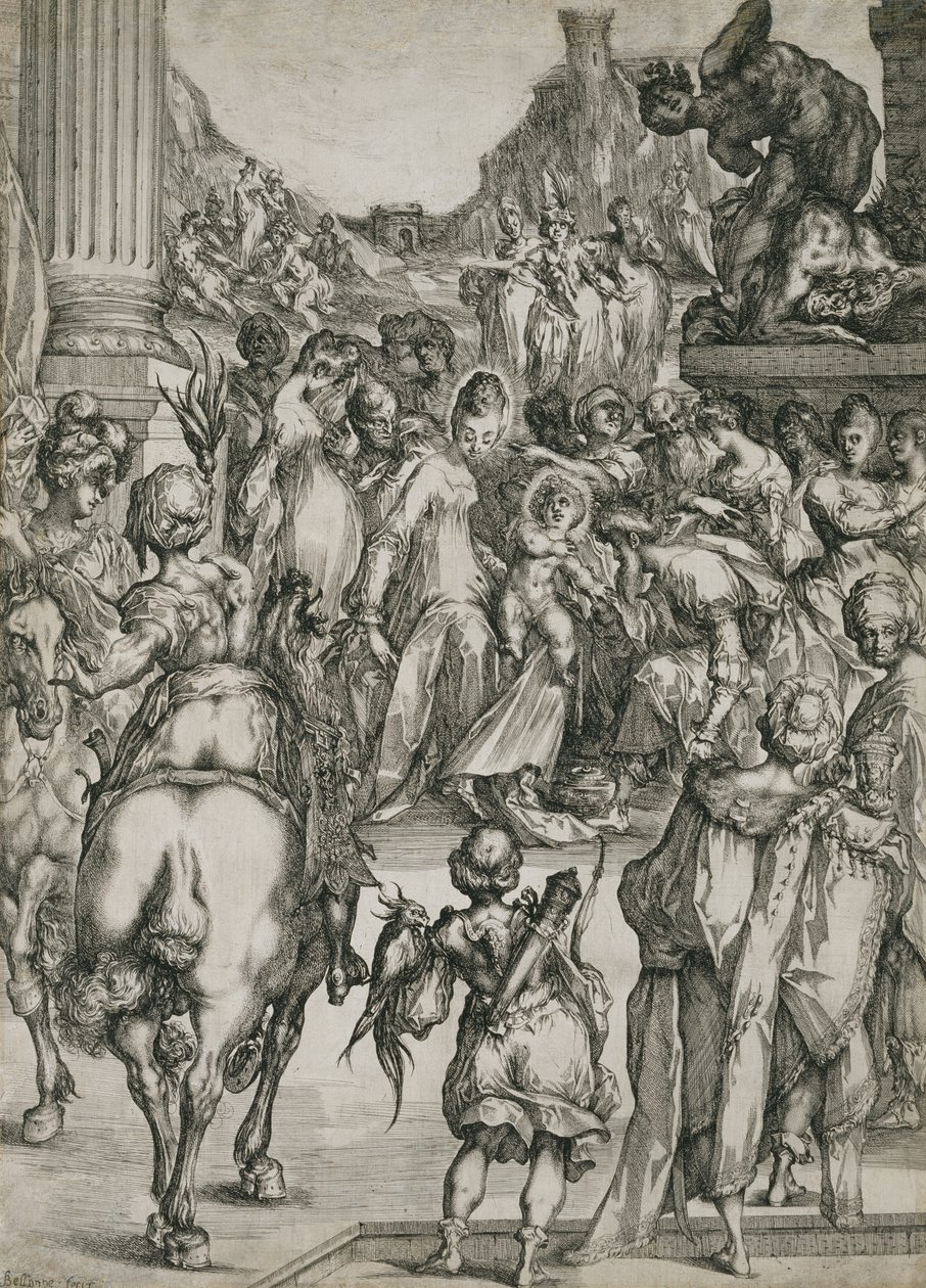 De Aanbidding der Wijzen door Jacques Bellange