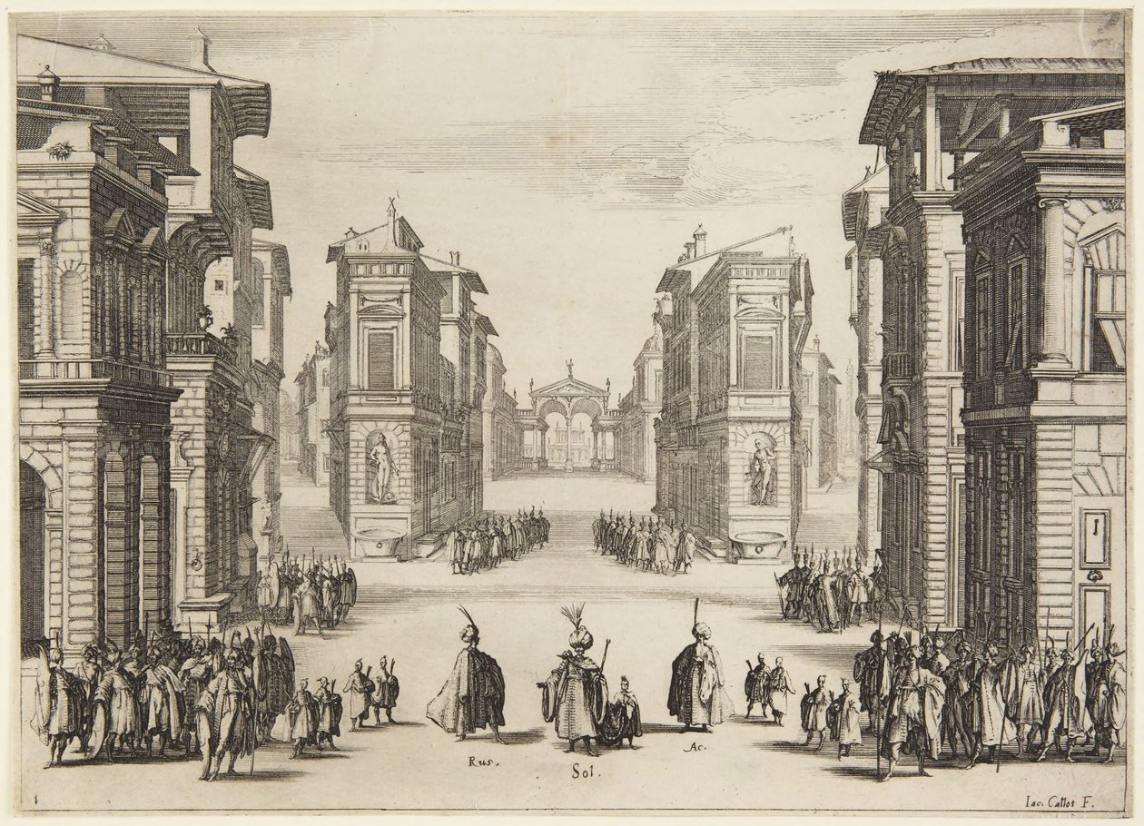 Akte 1, uit de serie Soliman door Jacques Callot