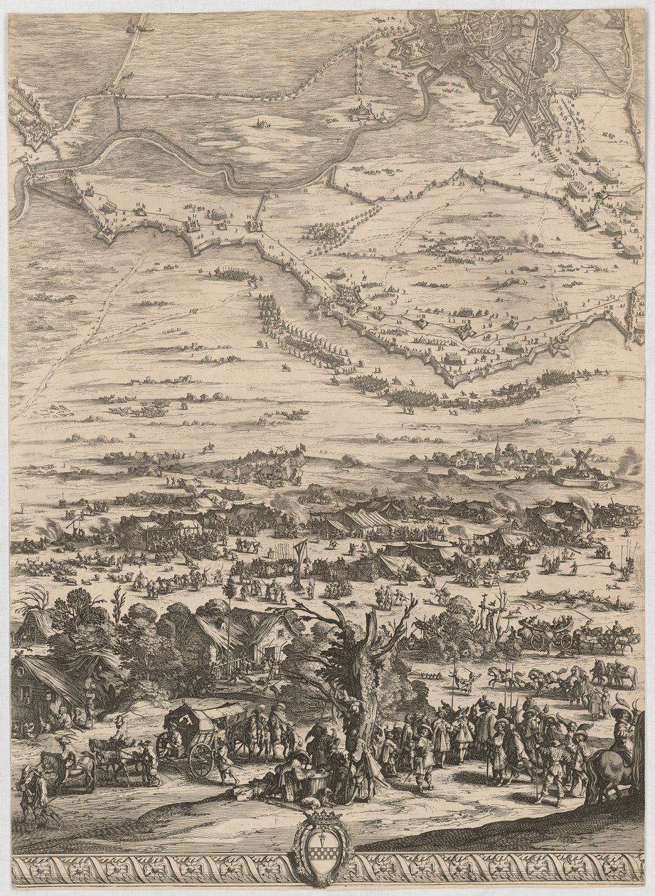 Fragment uit "De Slag bij Breda" door Jacques Callot