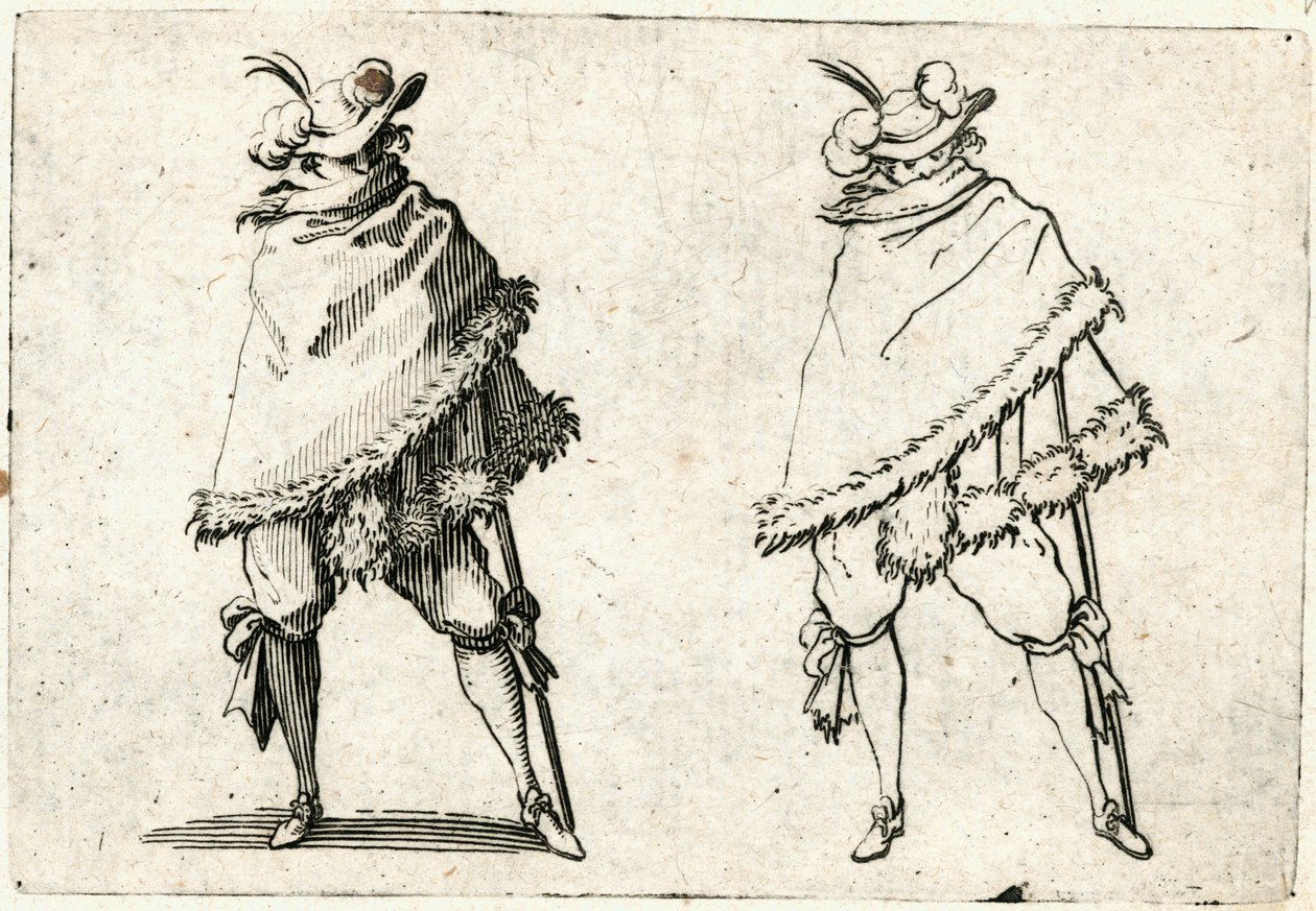 Caprices van verschillende figuren door Jacques Callot