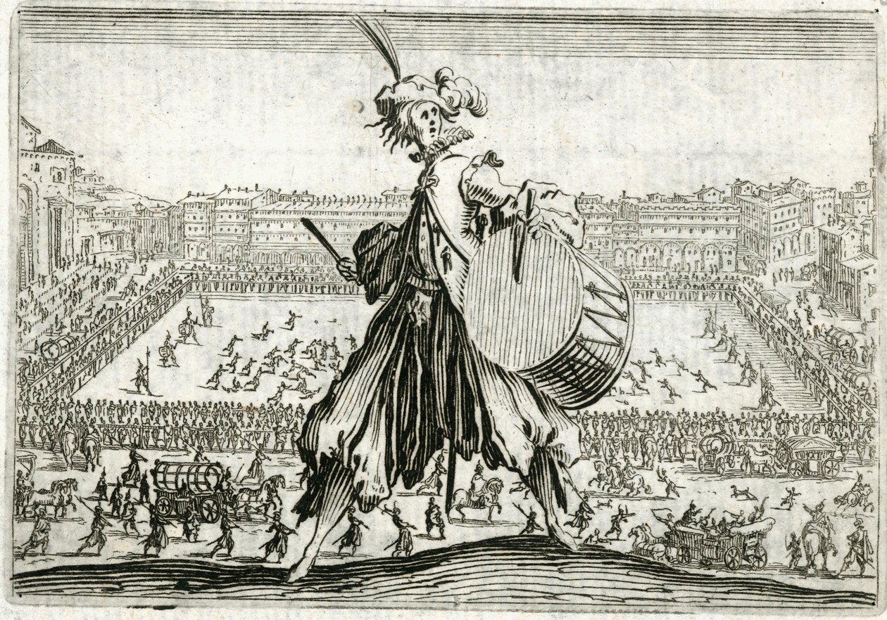 Caprices van verschillende figuren door Jacques Callot