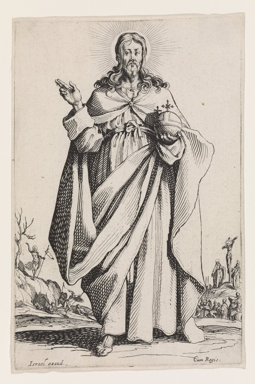 Christus uit Les Grands Apôtres, 1631 door Jacques Callot