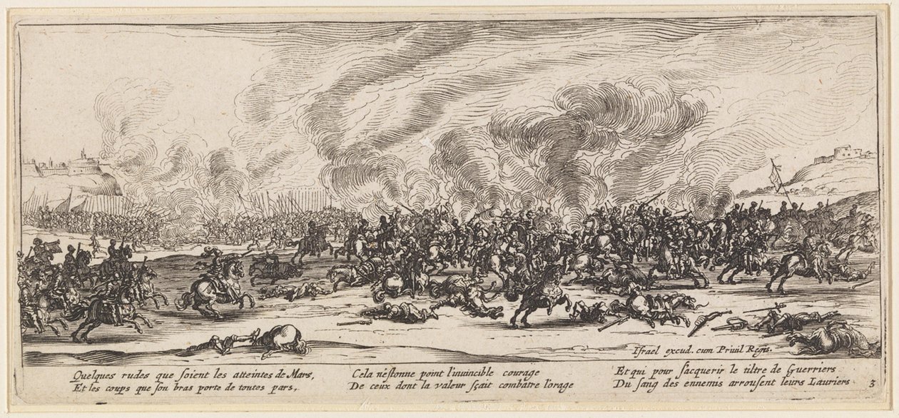 De veldslag door Jacques Callot