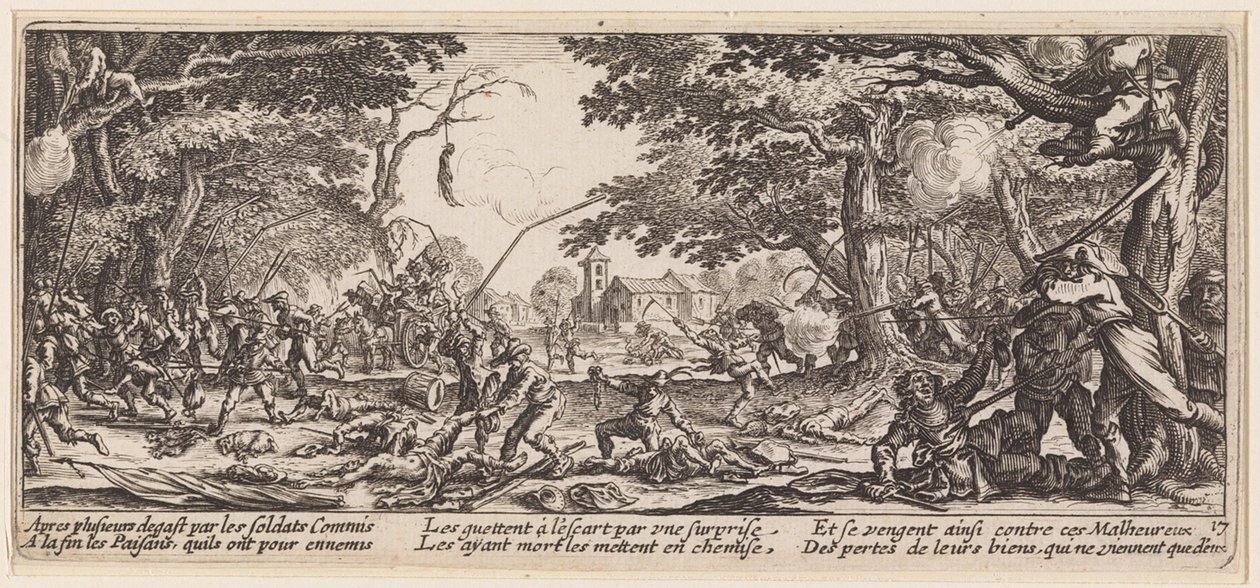 De vergelding van de boeren door Jacques Callot