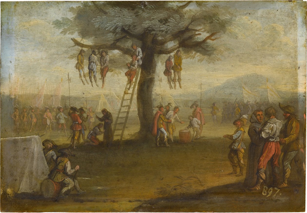 De galgboom door Jacques Callot