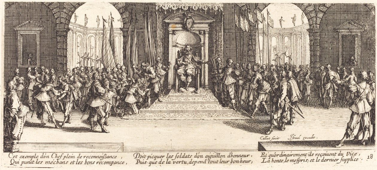 Verdeling van Beloningen door Jacques Callot