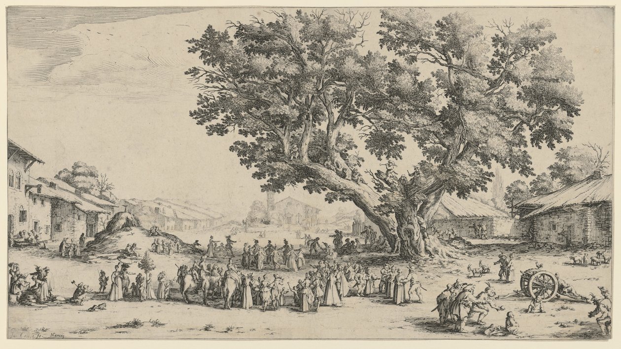 Dorpsfeest door Jacques Callot