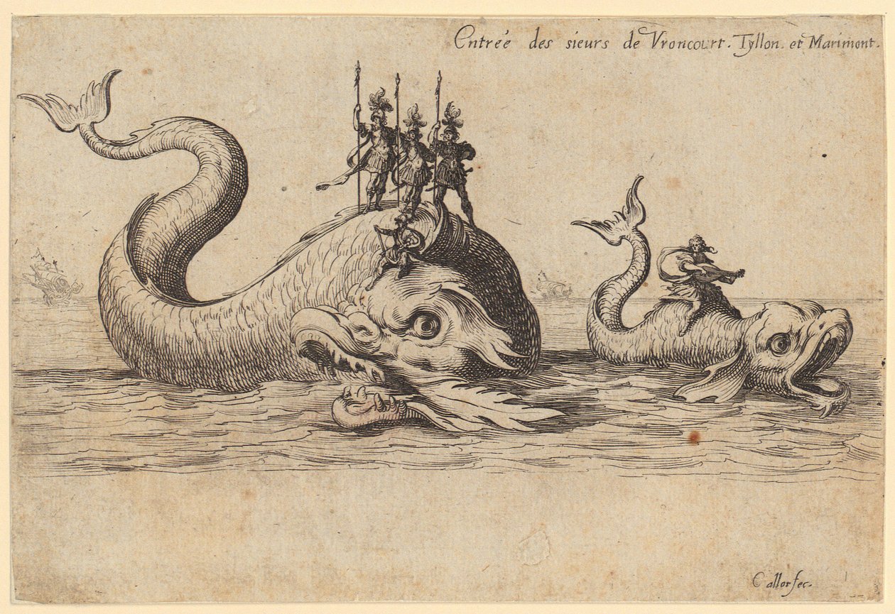 De intocht van de prins van Pfalzburg, blad 2 van de reeks „Het toernooi“ door Jacques Callot