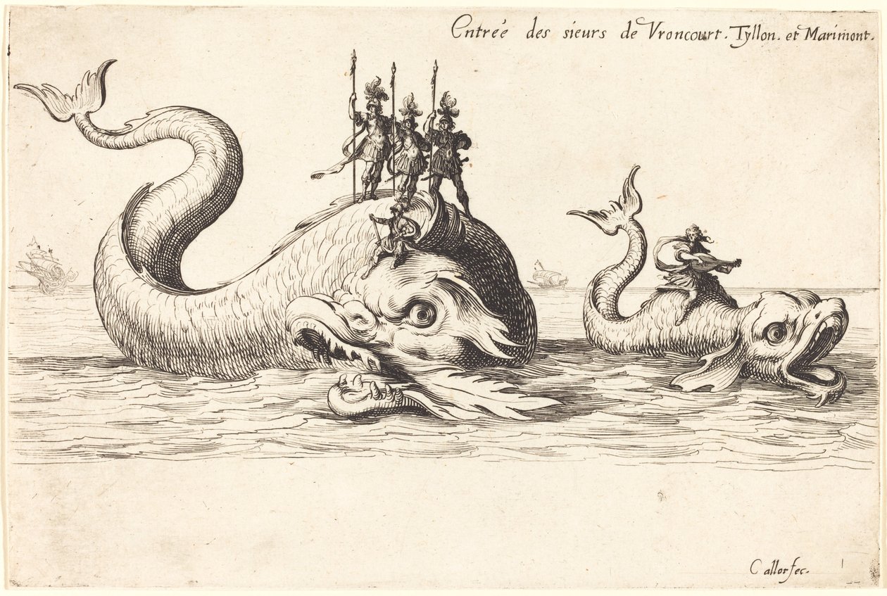 Toetreding van Mm. de Vroncourt, Tyllon en Marimont door Jacques Callot