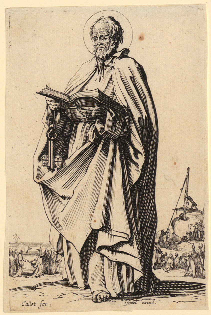 Verlosser, blad 2 van de serie „Jezus, de twaalf apostelen en Maria“ door Jacques Callot