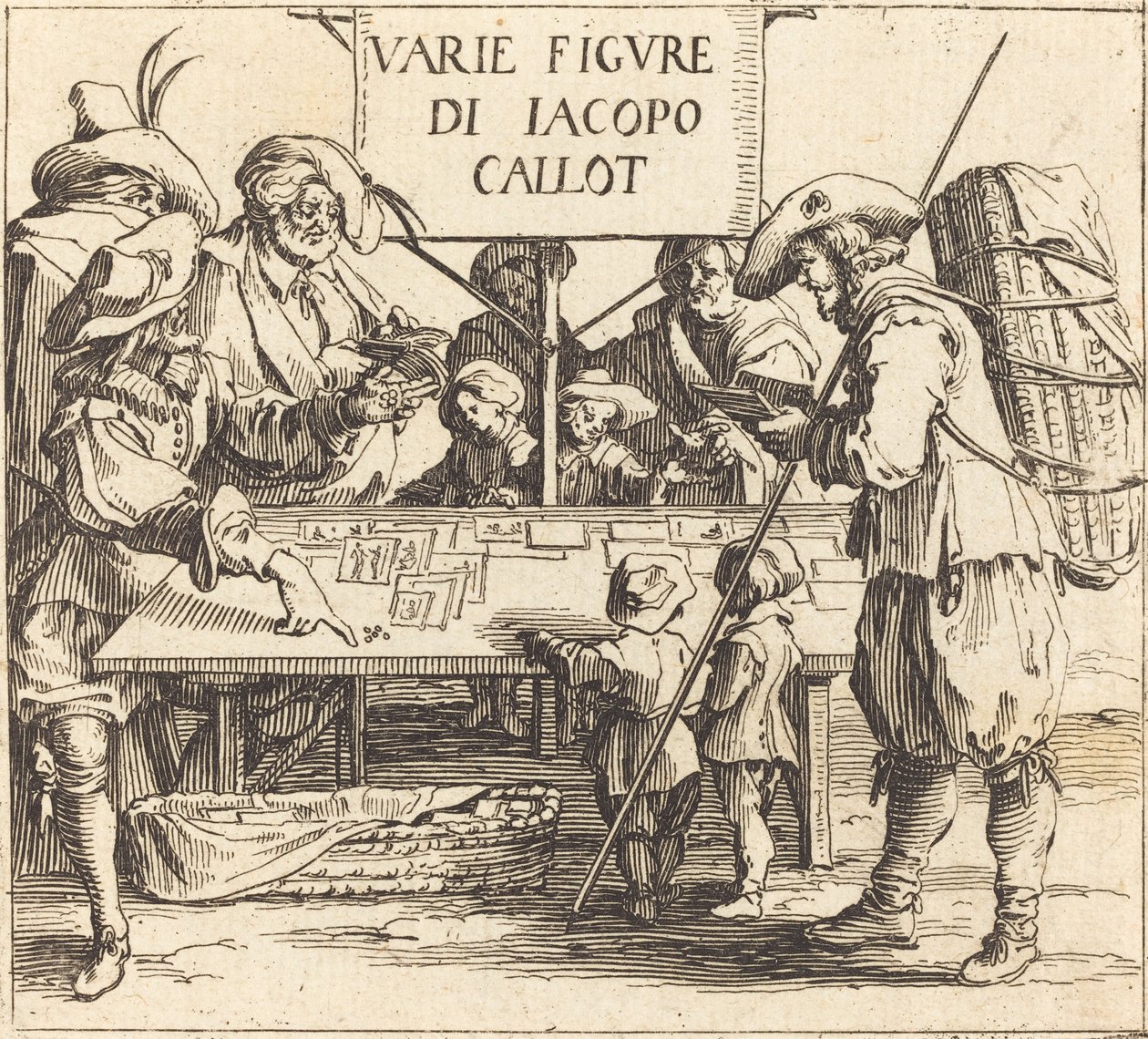 Frontispice voor Varie Figure, ca. 1621 door Jacques Callot