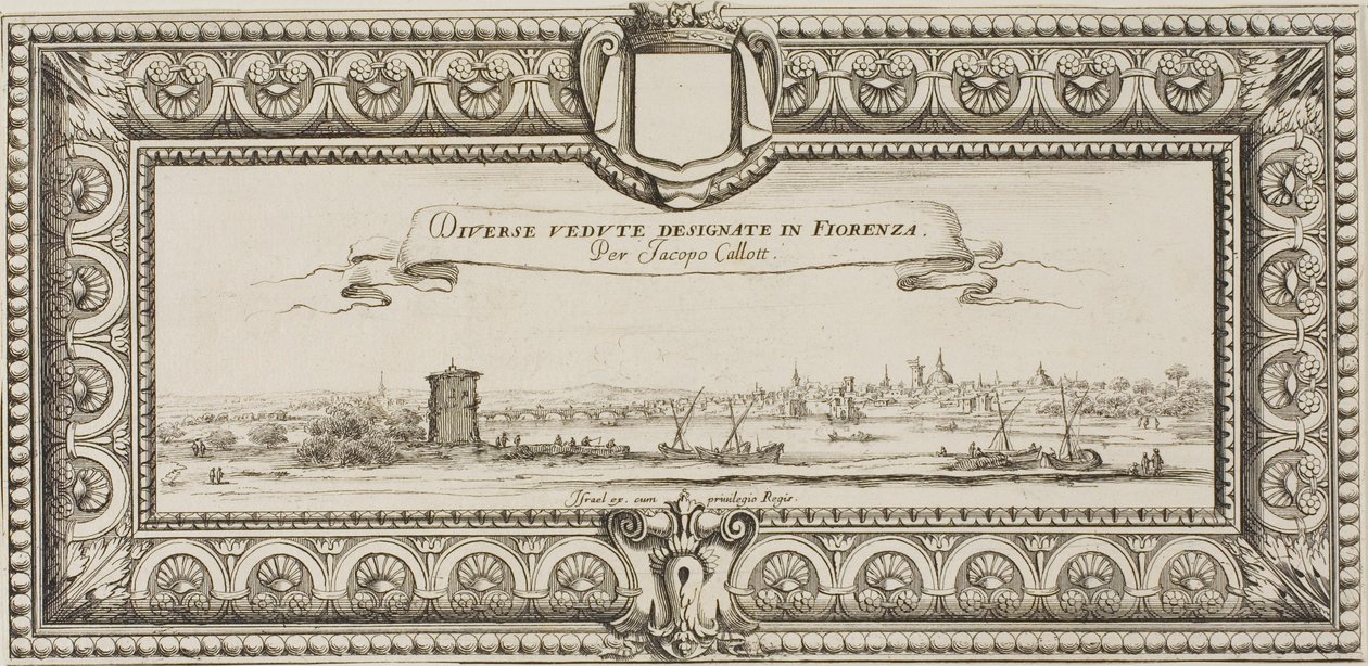 Frontispice, uit Verschillende Scènes Ontworpen in Florence door Jacques Callot