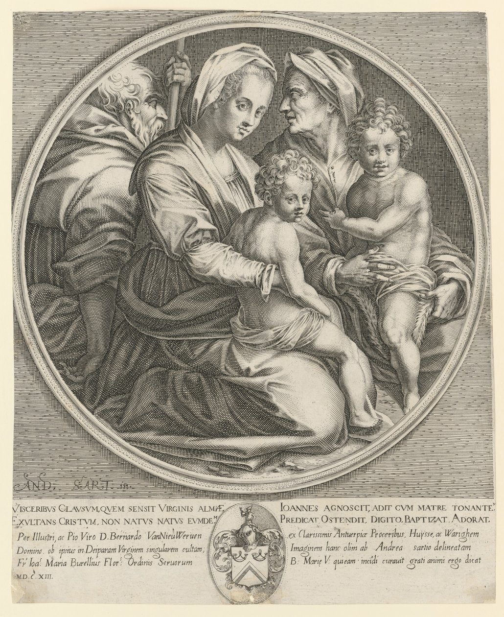 Heilige Familie door Jacques Callot