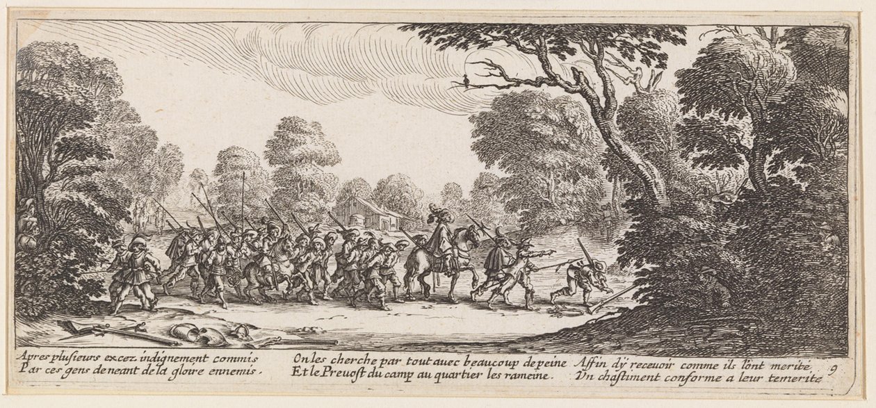 Het opbrengen van de gevangenen door Jacques Callot