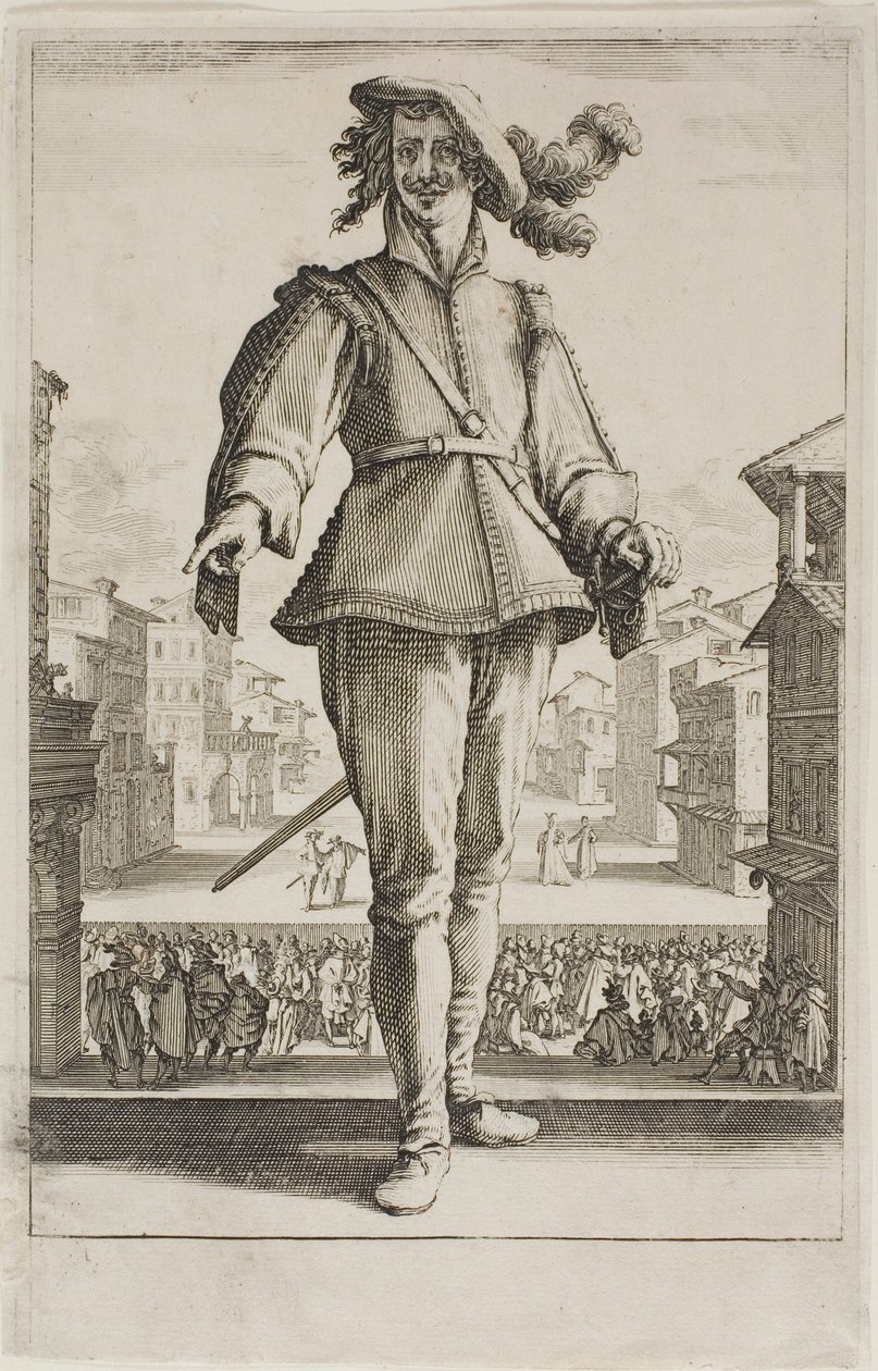 Jacht op vogels, uit Diverse scènes ontworpen in Florence door Jacques Callot