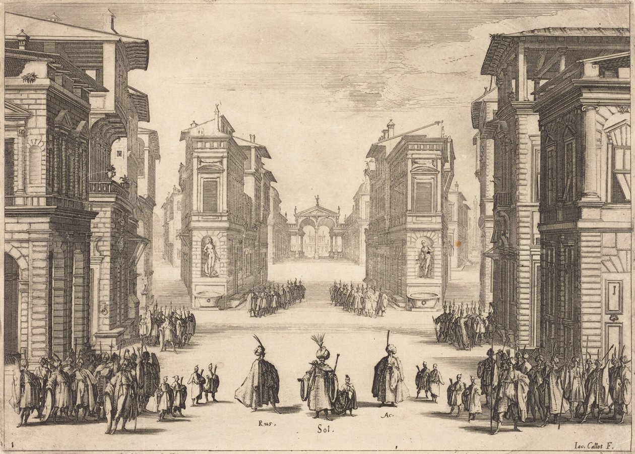 Soliman, Eerste bedrijf door Jacques Callot