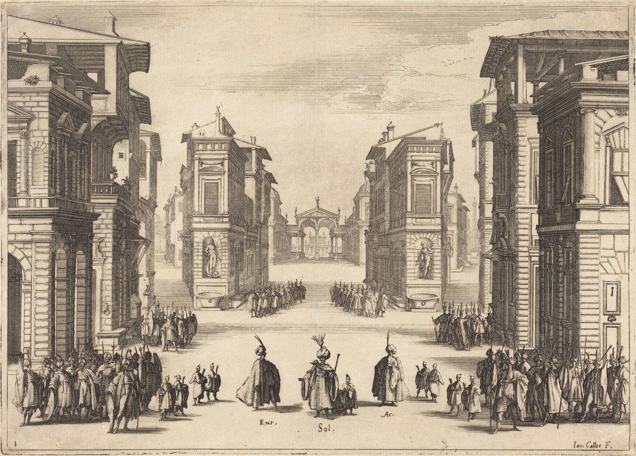 Soliman, Eerste bedrijf door Jacques Callot