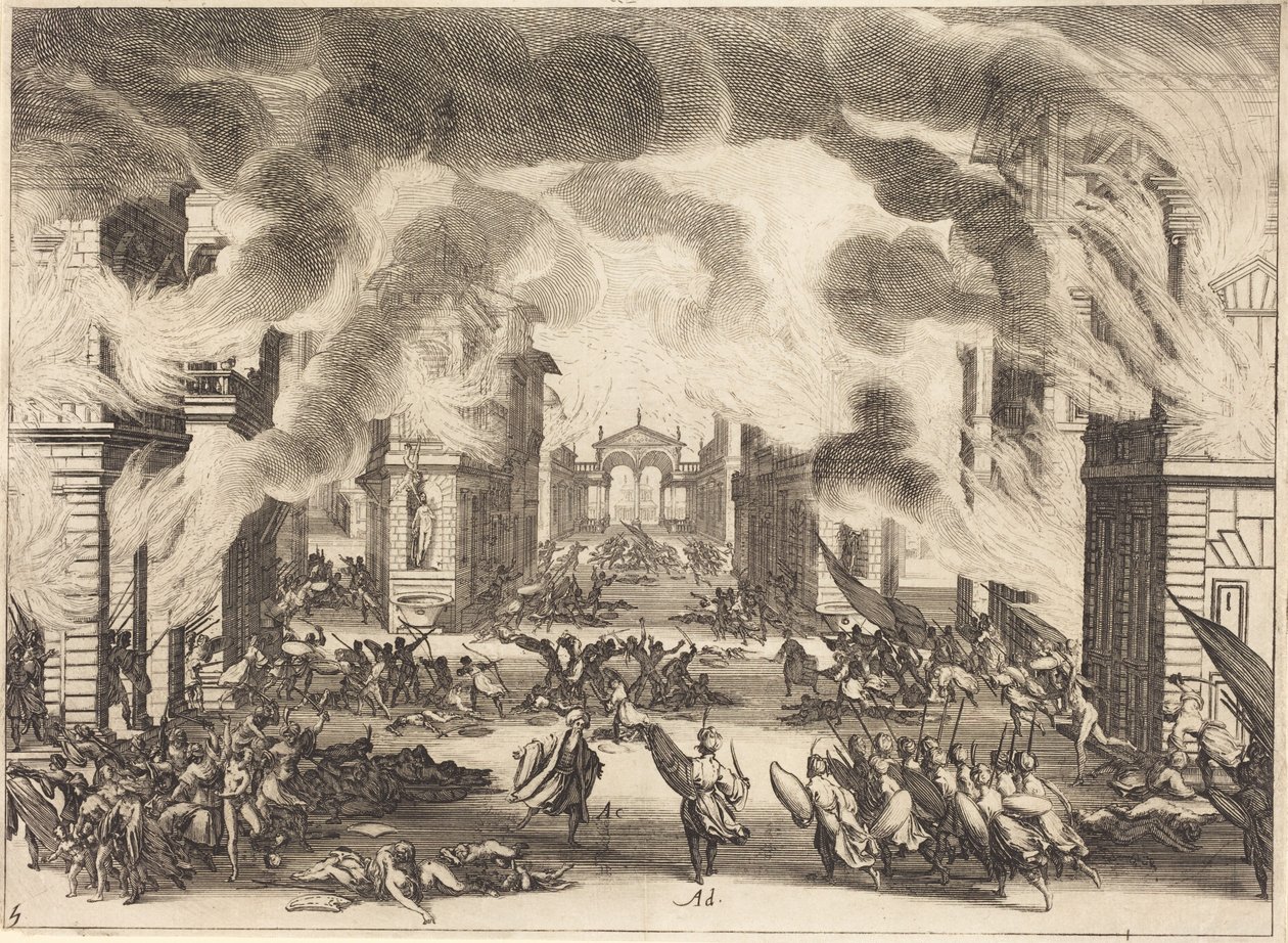 Suleiman, vijfde bedrijf door Jacques Callot