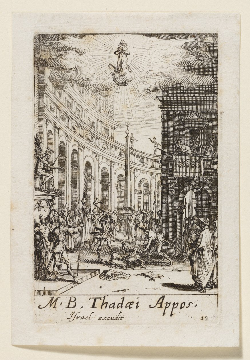 Judas de Apostel (Thadaei Appos.) door Jacques Callot
