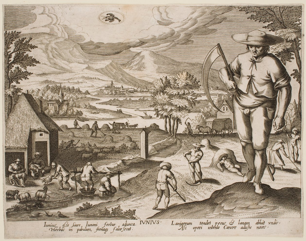 Juni, uit de serie «De maanden» door Jacques Callot