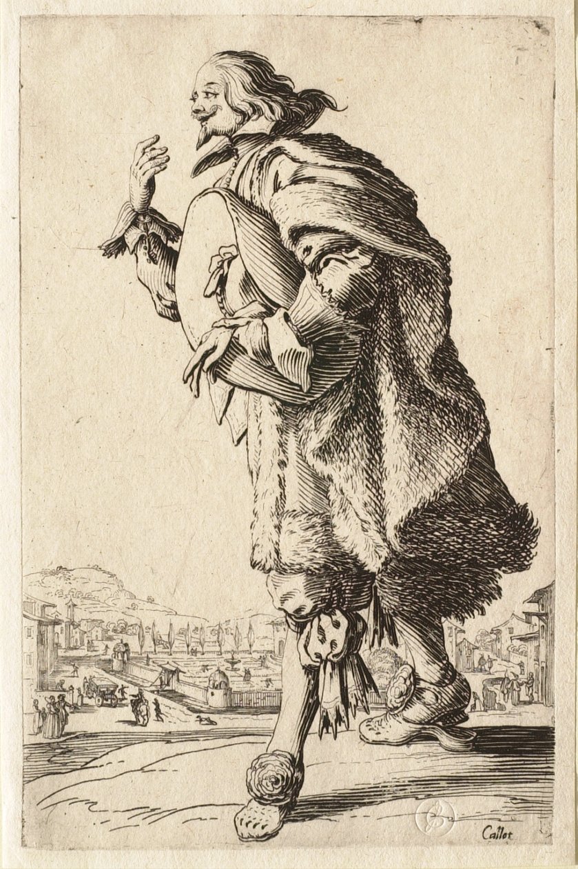 De adel: De edelman die groet met zijn hoed onder de arm door Jacques Callot
