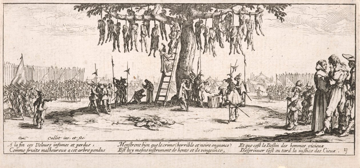 De ophanging (The Hanging) door Jacques Callot
