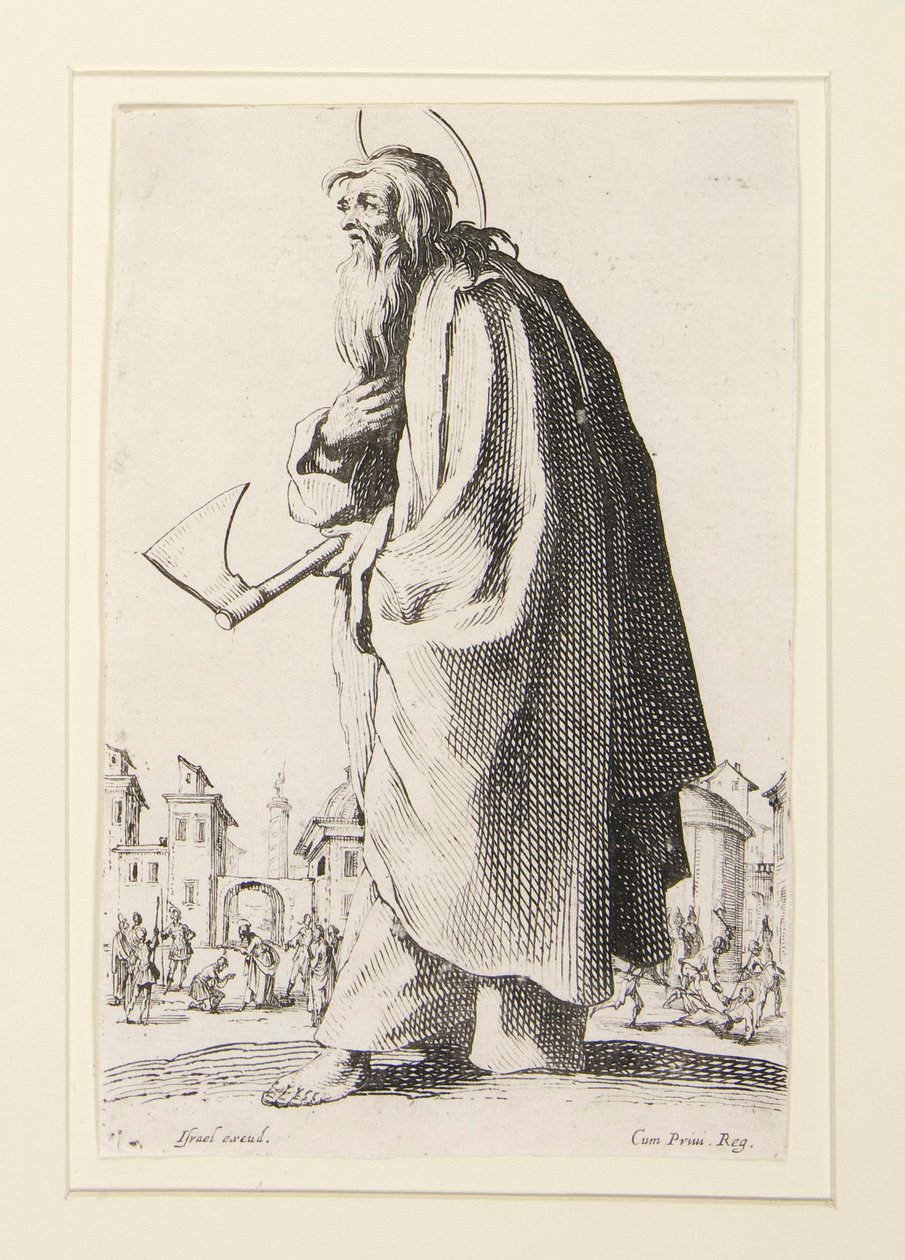 Les Grands Apotres Debout, Representant le Sauveur, la Bienheureuse et les Saints Apotres Marie door Jacques Callot