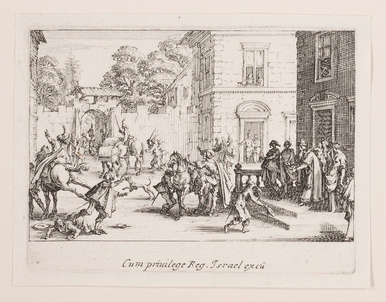 Les adieux, uit de serie La vie de l door Jacques Callot
