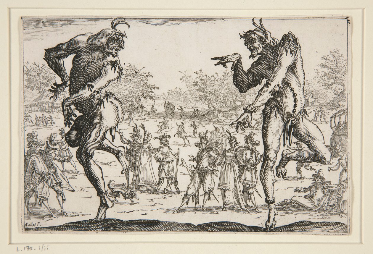 De twee broeken door Jacques Callot