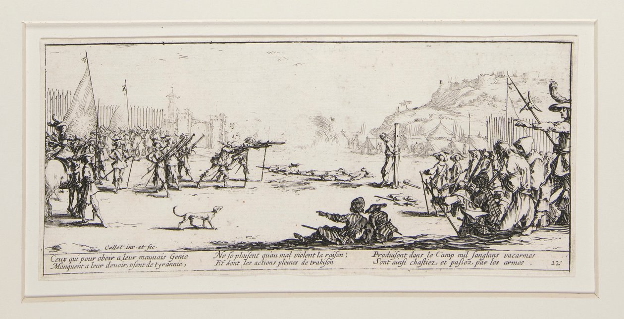 Les grandes miseres de la guerre: No. 12 - L door Jacques Callot