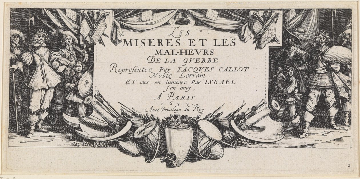 De ellende en rampen van de oorlog door Jacques Callot