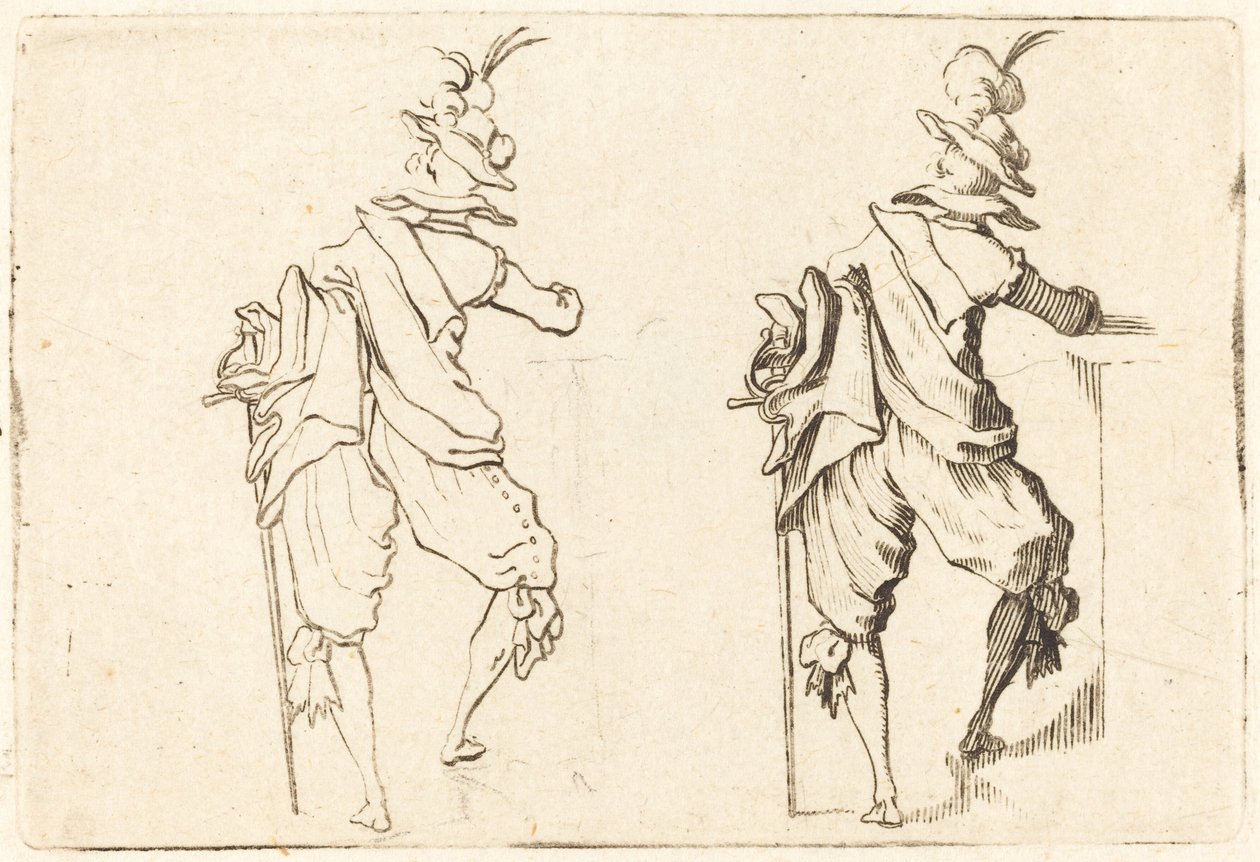 Man met Zwaard door Jacques Callot